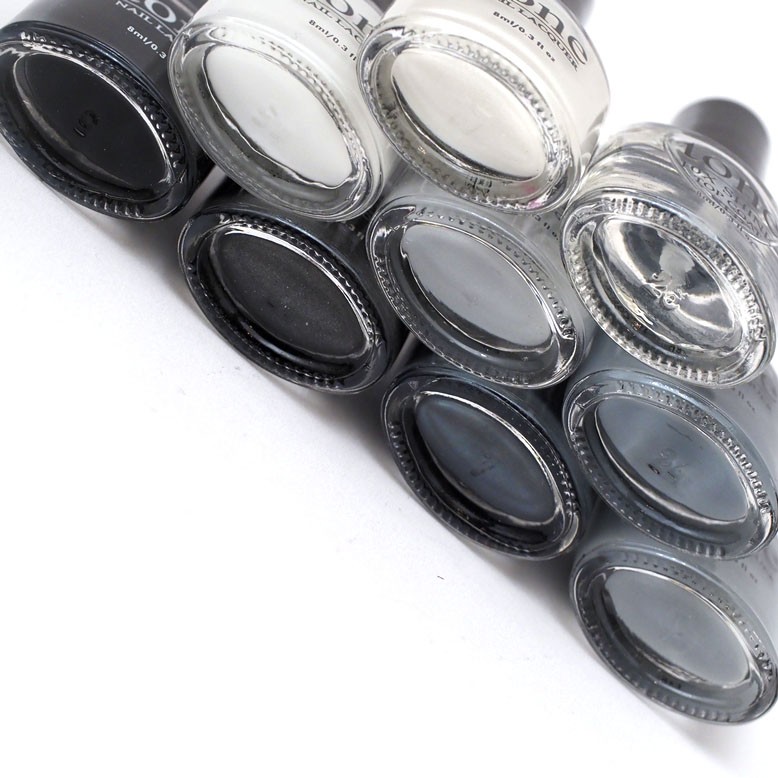 Kutek TONE Nail Polish BPOM Seri Warna Monokrom Hitam Abu Putih High Quality Paling Lengkap