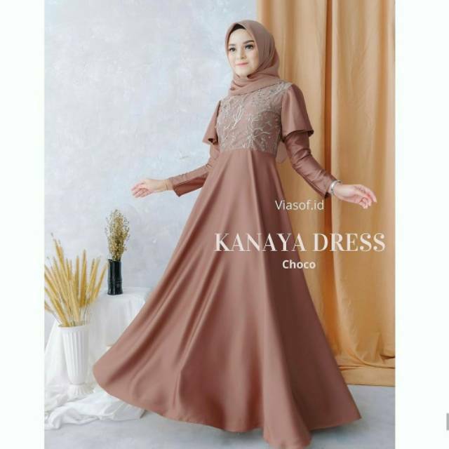 BUSANA MUSLIM TERBARU SETELAN GAMIS KHIMAR ROUSMA MUSTARD YUSHA ILYASA FASHION WANITA