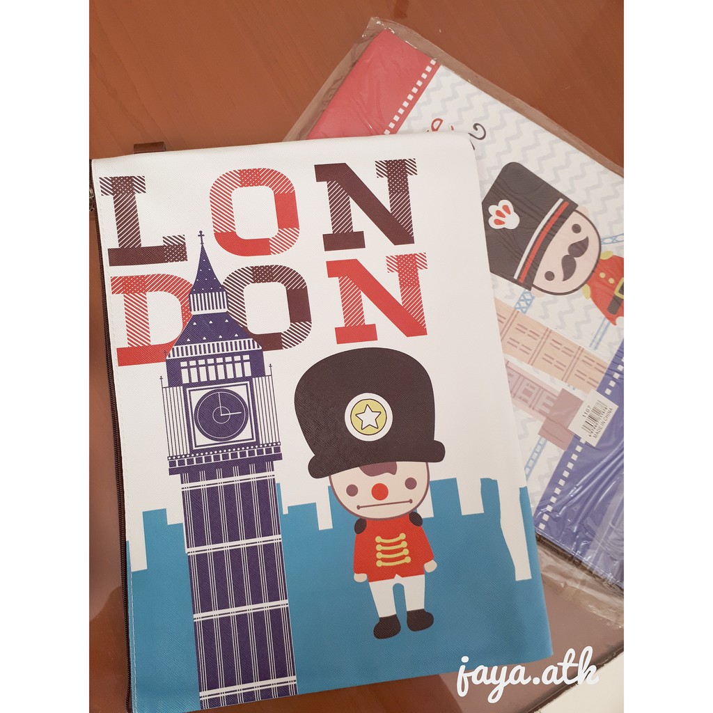 

Map Sleting / Zipper Pocket / Tempat Kosmetik A4 London