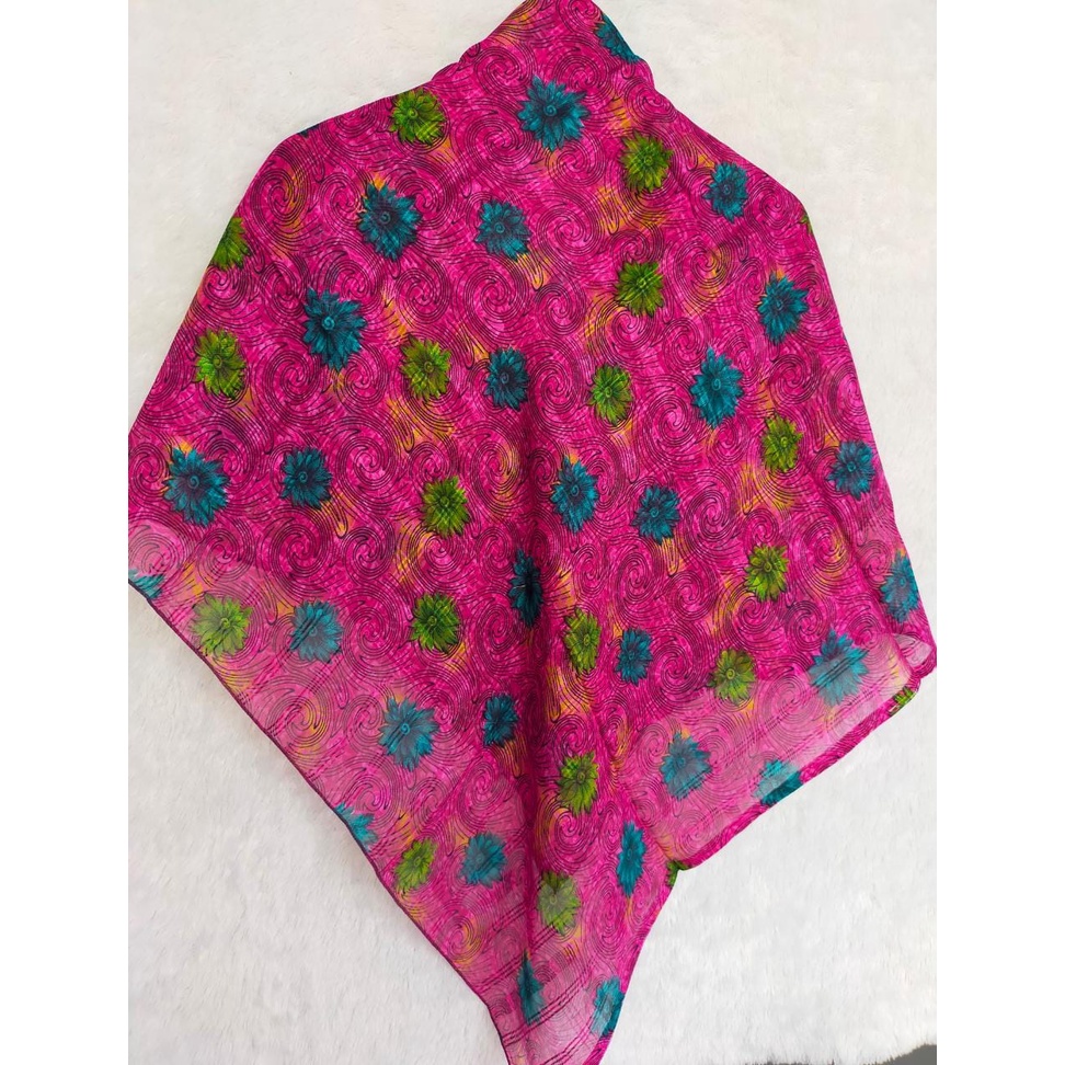 Kerudung Segiempat Jilbab / Kerudung Segiempat Motif / Kerudung Hijab 110cm x 110cm