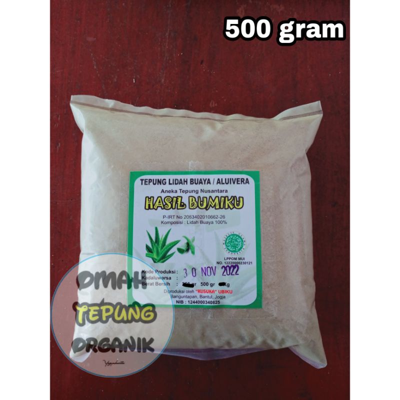 TEPUNG LIDAH BUAYA 500 GRAM/ALOE VERA Powder 500 GRAM/Tepung ALOE VERA/BUBUK LIDAH BUAYA  500 GRAM
