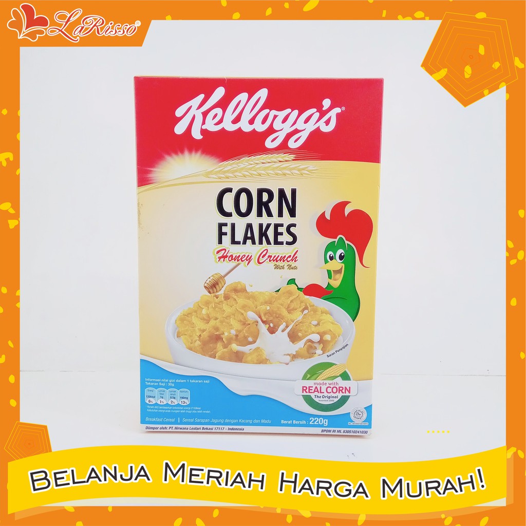 

KELLOGGS CORN FLAKES SEREAL 200GR HONEY CRUNCH WITH NUT