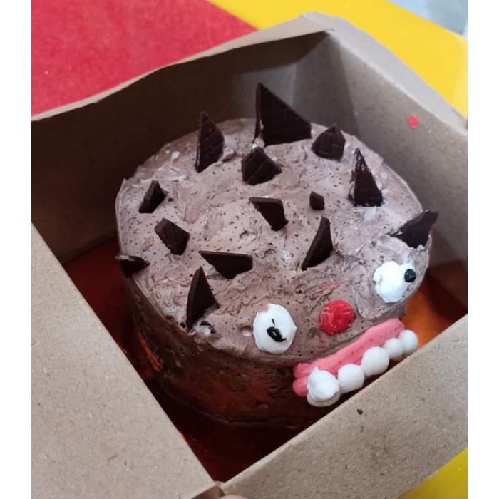 Cake Ugly Cake Prank HBD/Kue jelek Prank Viral Kekinian/Kue Ultah