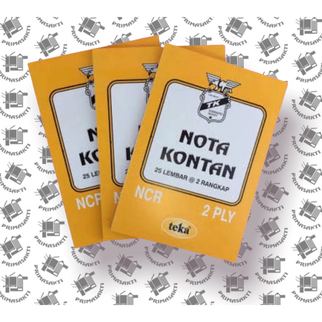 

10 buku / NOTA KONTAN Kecil NCR 2 PLY x 25 lbr TEKA