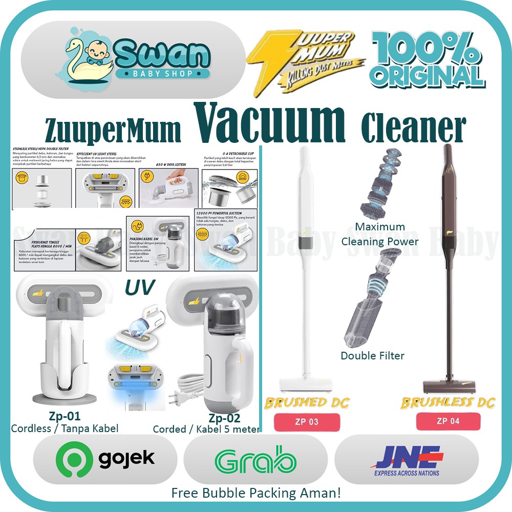 Zuupermum UV Vacuum Cleaner Zuuper Mum / Mesin Penghisap Debu Tungau Kasur / ZP01 ZP02