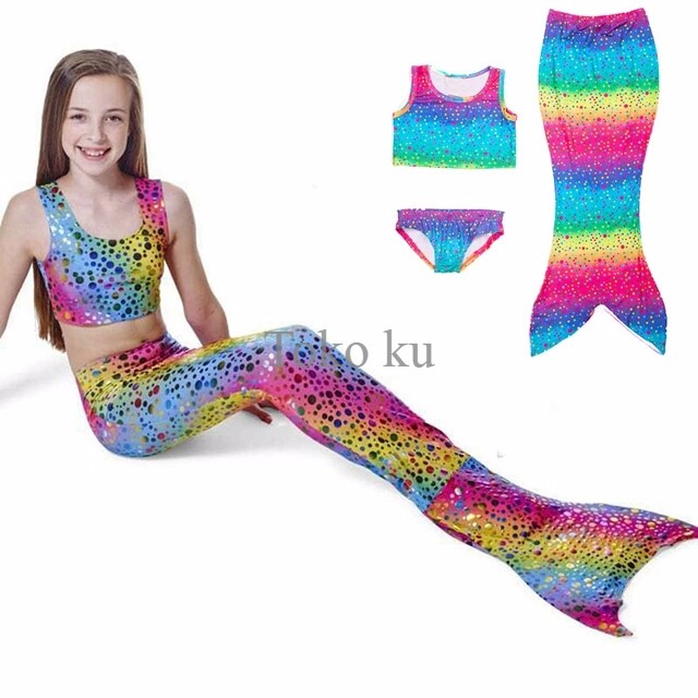 Baju Renang Mermaid Pelangi