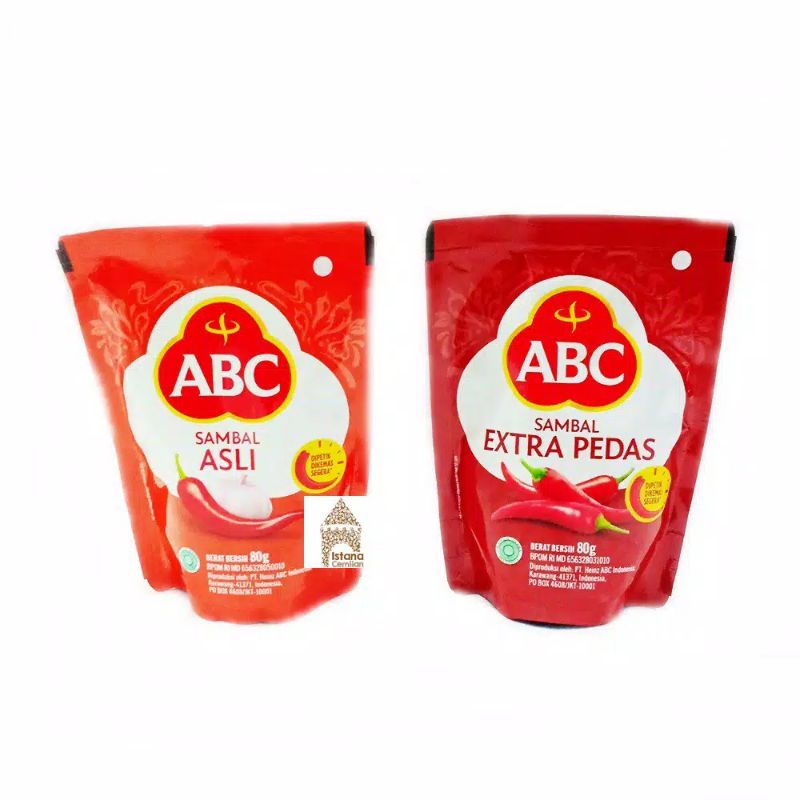 

ABC Sambal Asli & Extra Pedas 80 Gram