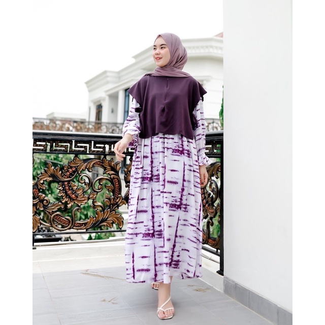 AMALIN MAXI -+ (ld 102 pjg 130) - Gamis Busui Dress Tie Dye