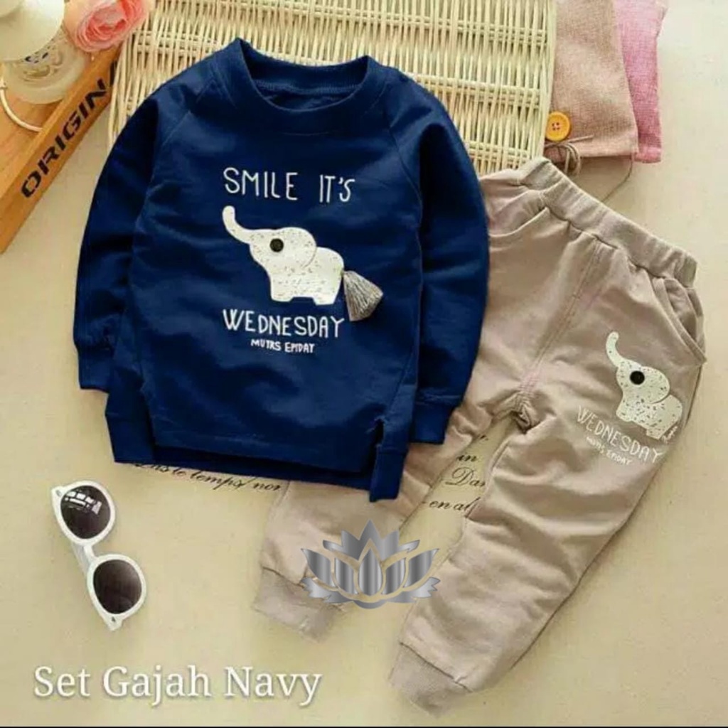 SETELAN GAJAH/ SETELAN FASHION ANAK/ SETELAN / FASHION ANAK-ANAK