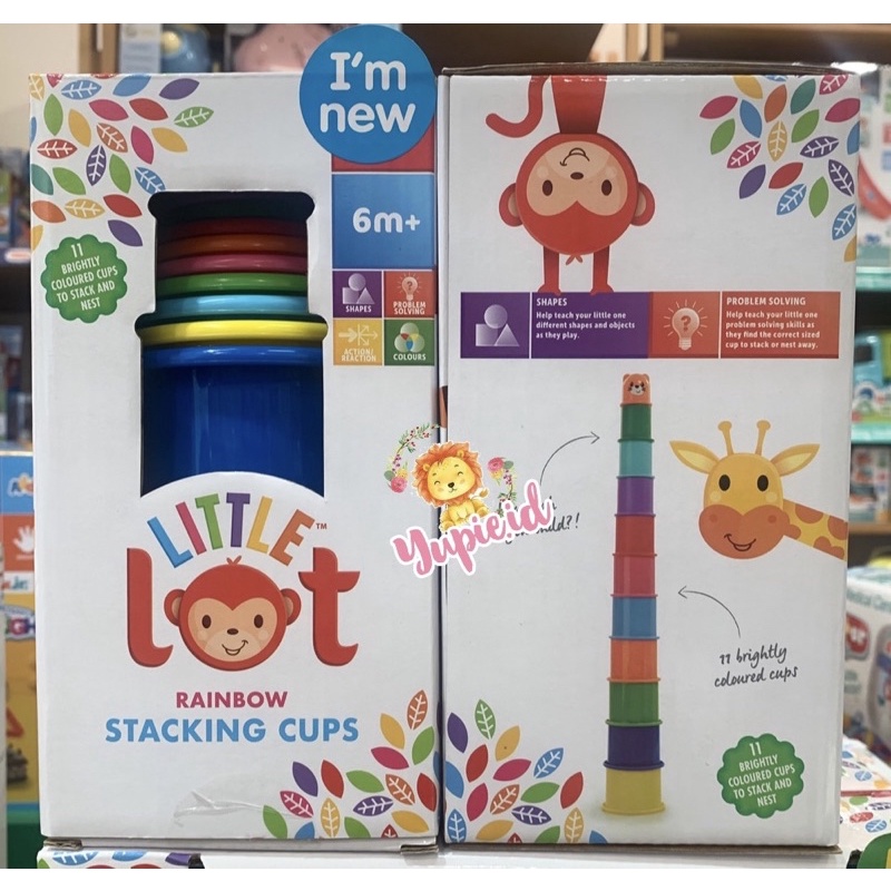 addo little lot rainbow stacking cup 