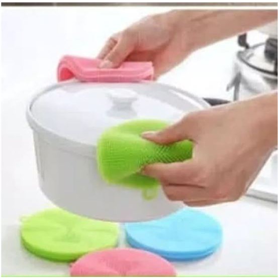 Spons Silikon Cuci Piring - Spons Cuci Panci Wajan Bahan Silikon