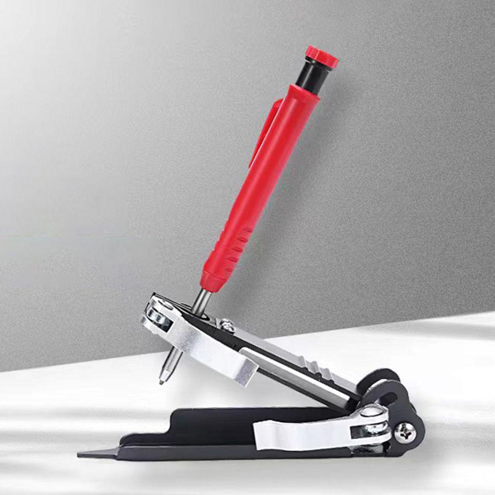 Solighter Multifungsi Scribing Tool DIY Alat Ukur Dengan Pensil Lubang Dalam Woodworking Scribe Gauge Garis Besar Lingkaran Profil Penggaris Coret
