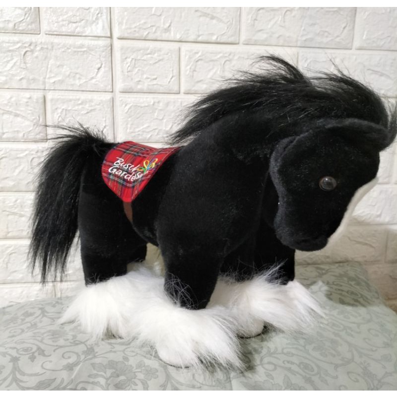 Boneka kuda hitam Ibu & anak