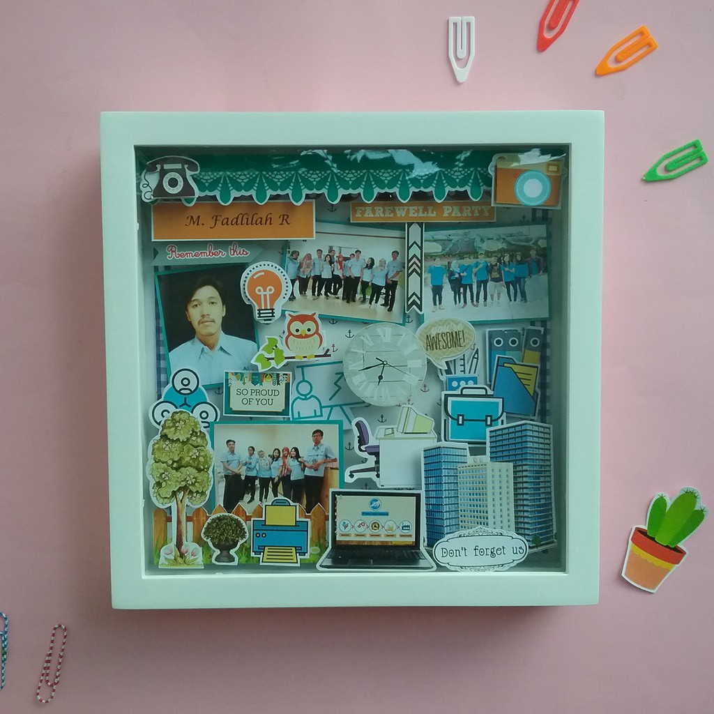 scrapframe 3d farewell / kado farewell unik dan kreatif / include cetak photo