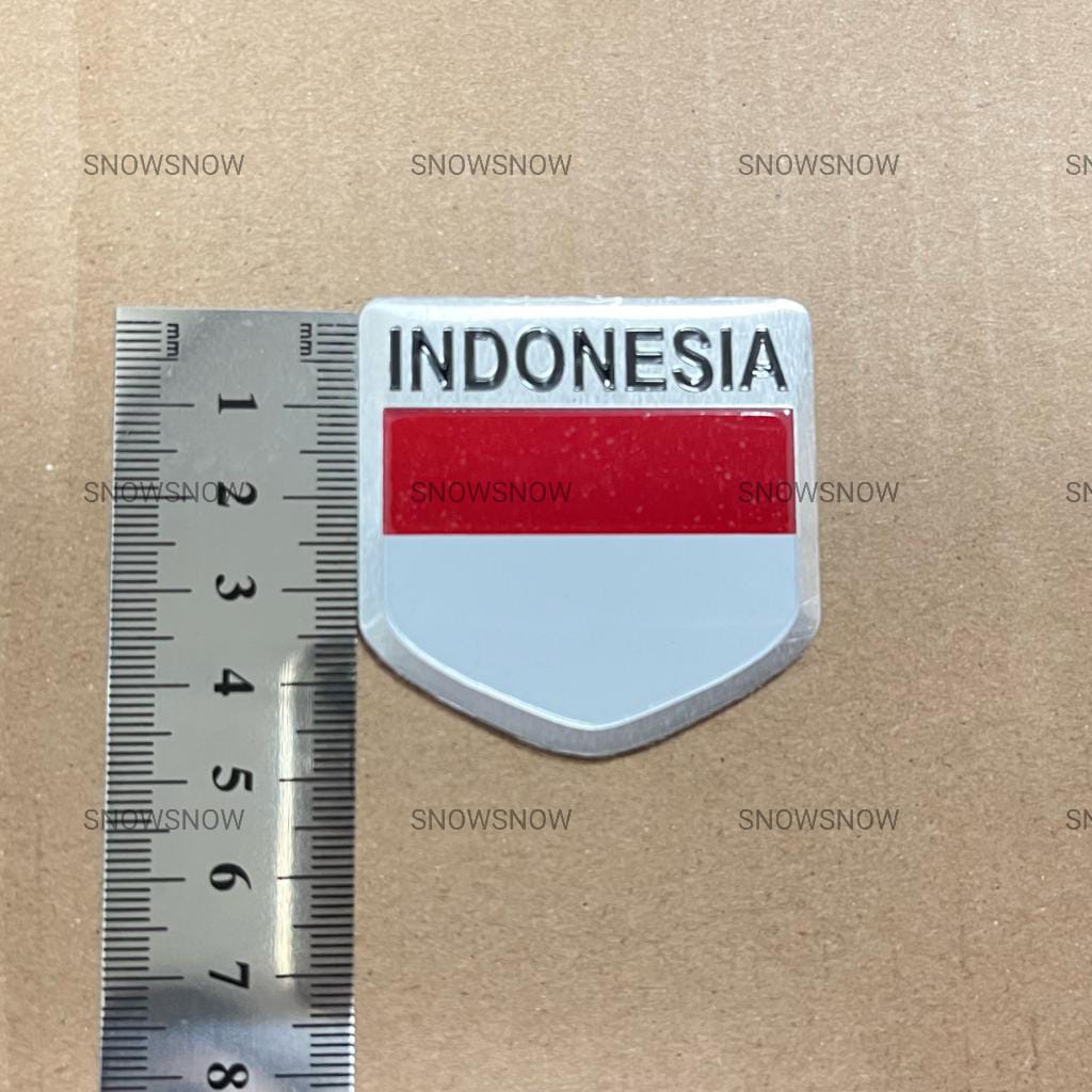 Emblem Logo Bendera Indonesia Plat Nomor Mobil