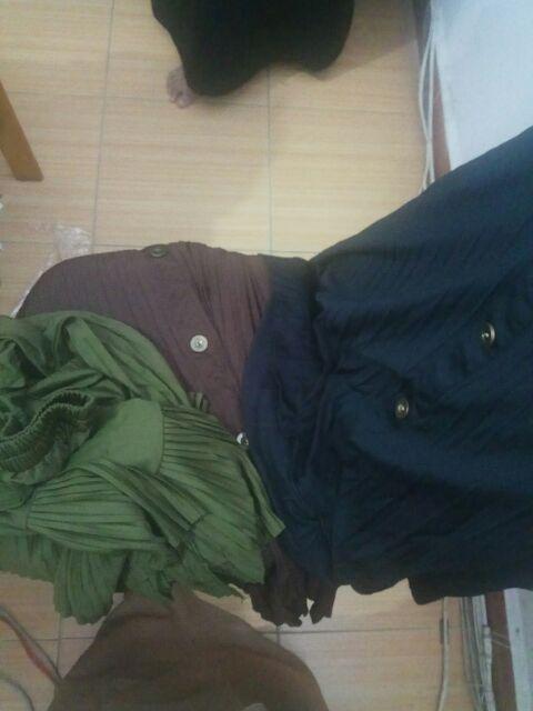 V341 - Rok Plisket  Prisket Panjang Pleated Skirt Flare Skirt Mayung Flowy Rempel