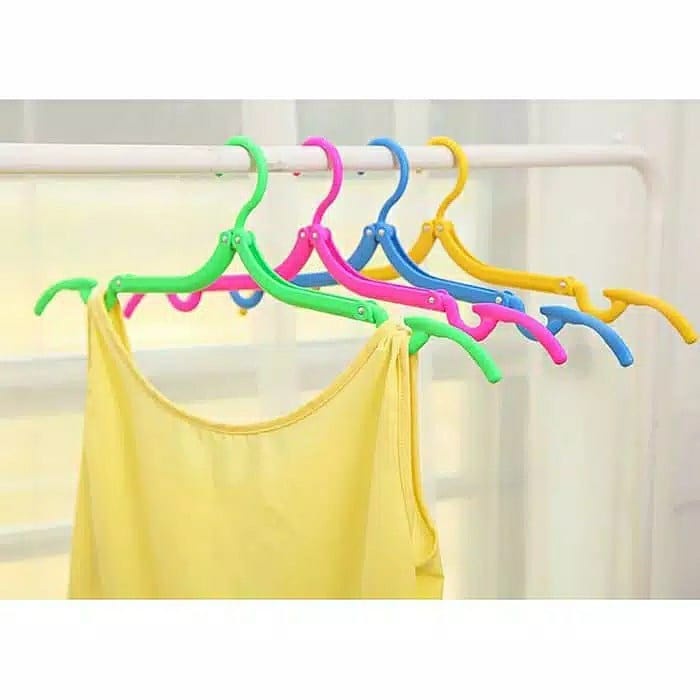 (COD)hanger lipat //gantungan baju lipat simple murah//gantungan baju trevel