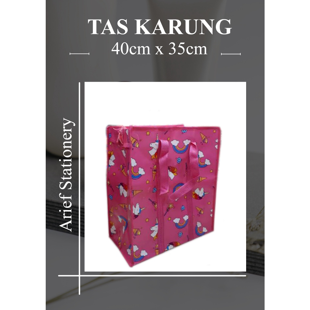 Tas Serbaguna Tas Laundry Tas Kepasar Ukuran 40cm x35cm x19cm