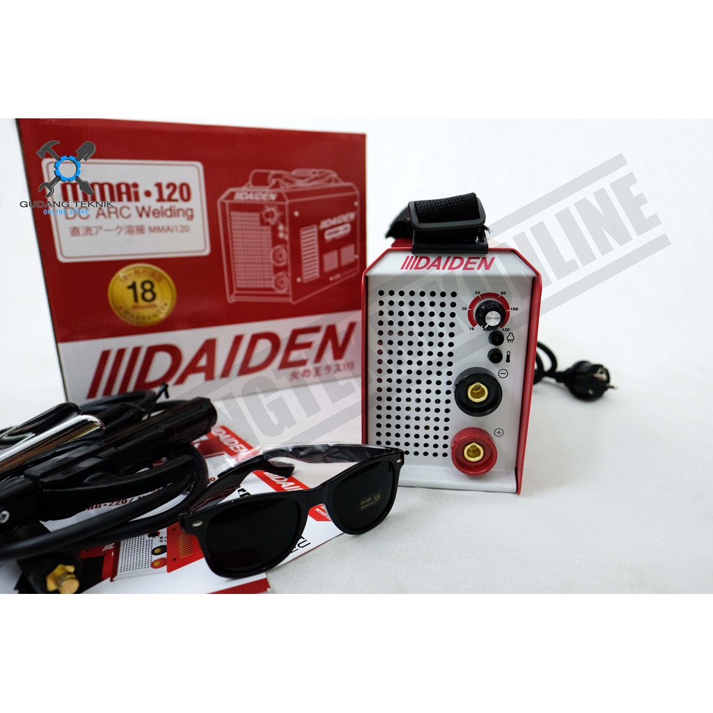 Daiden MMAi 120 - Mesin Las Listrik Daiden 120A / Trafo Las Welding Inverter Daiden MMA 120 A