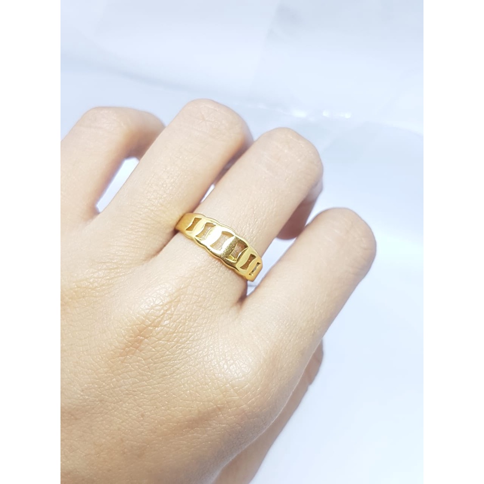 Cincin Couple Titanium ANTI KARAT SELAMANYA PGM CT144 (SATUAN)