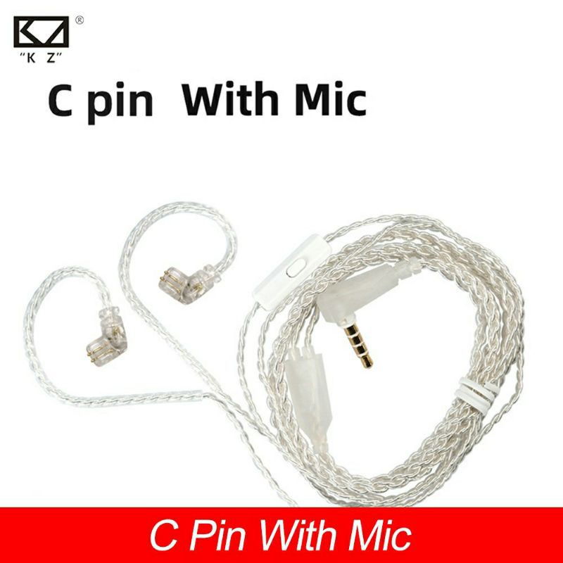 Kabel Upgrade KZ Cable Silver Cable Upgrade for KZ Earphone