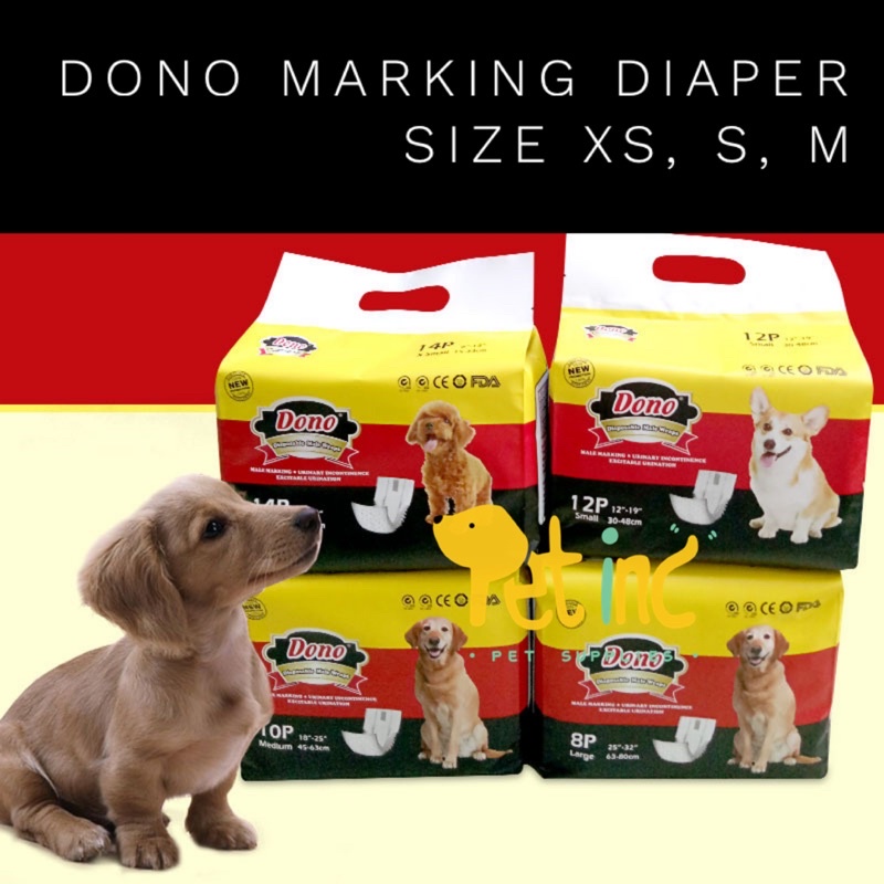 Dono marking diaper popok khusus anjing jantan