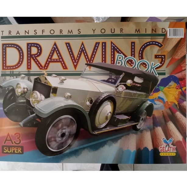 

BUKU GAMBAR, DRAWING BOOK A3 SUPER "GELATIK