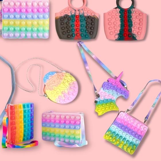 ➫ Tas Ransel Pop It Tas Selempang Pop It ☻