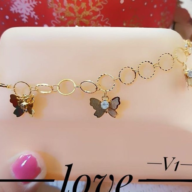 Xuping gelang kaki lapis emas 24k 2610m