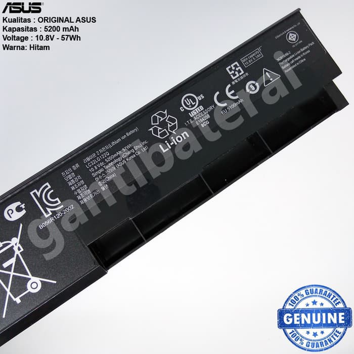 Original Baterai battery batre Asus X401, X401A, X401U, X501, X501A, X501U, A32-X401