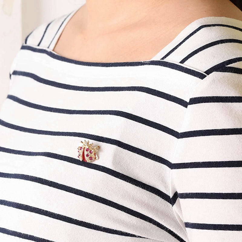 Fancyqube Fancycube Pin Bros Kristal Berlian Imitasi Bentuk Kumbang Kecil Warna-Warni Untuk Wanita