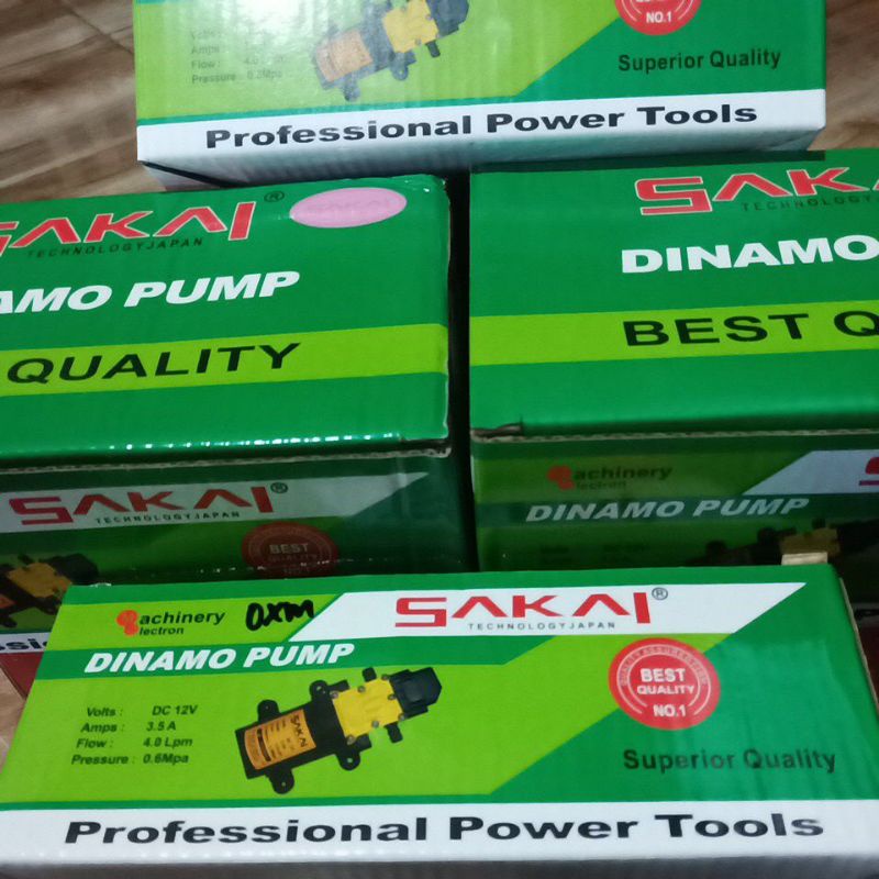 Dinamo Pump SAKAI POMPA AIR DC 12V / DINAMO PUMP SPRAYER TANGKI  TENGKI SEPROT CUCI MOBIL MOTOR / AC