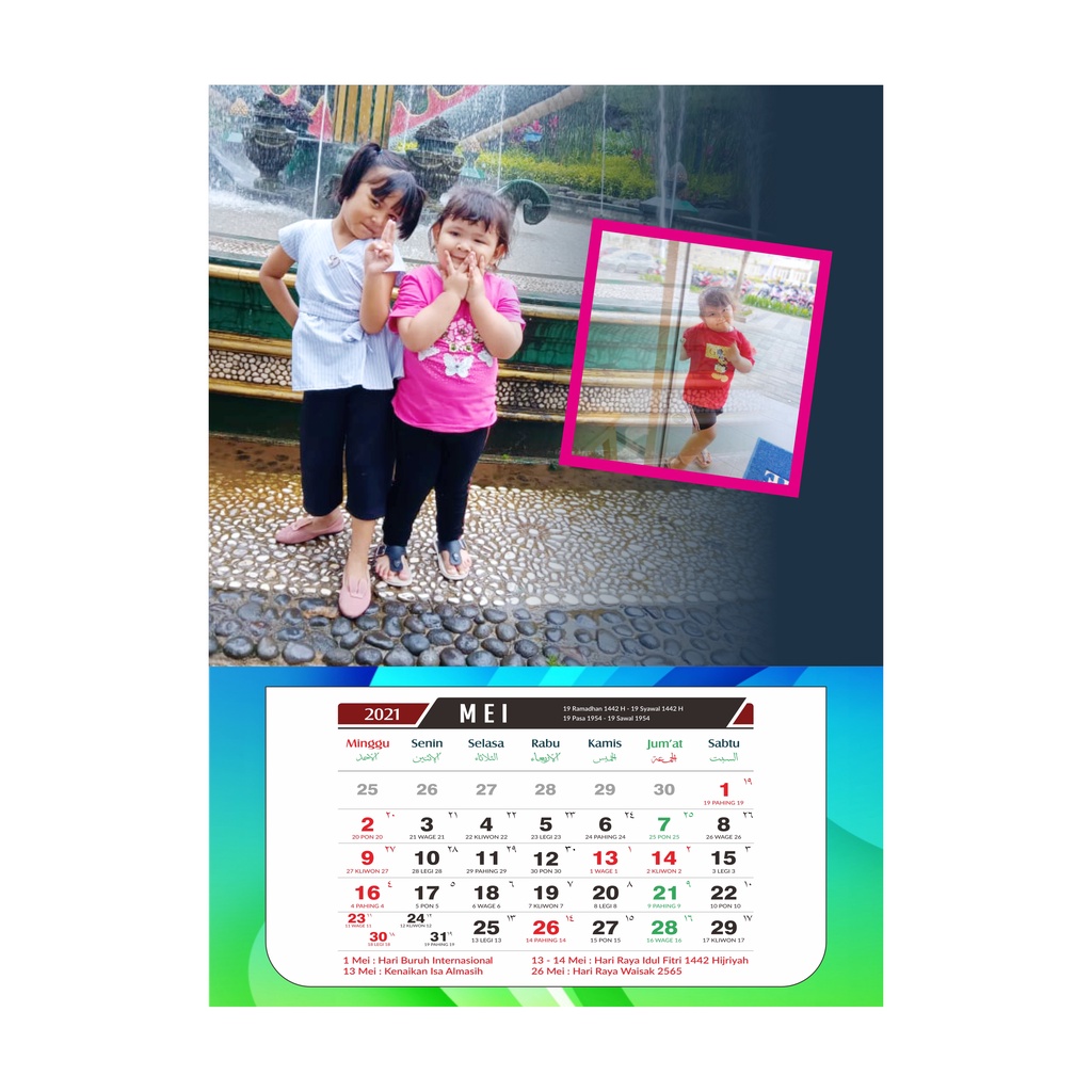 KALENDER MEJA 12 LEMBAR POTRAIT