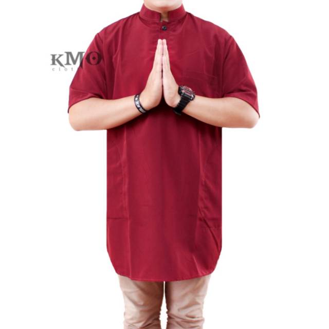 KMO Baju Koko Kurta Pria Lengan Pendek