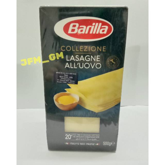 

BARILLA LASAGNE ALL' UOVO 500GR