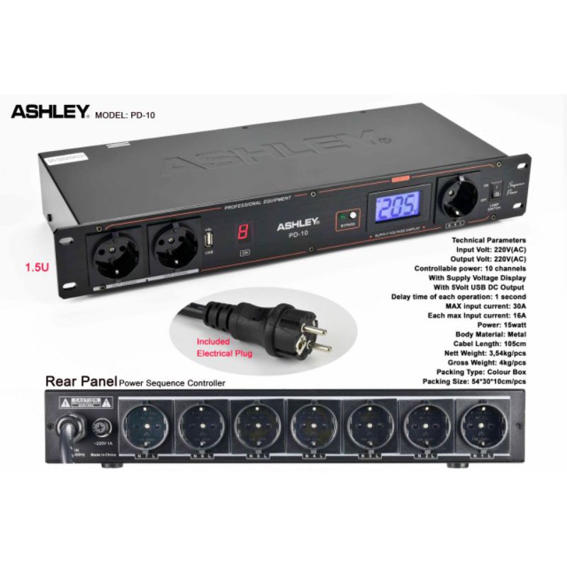 Power Sequencer Ashley PD 10 Controller