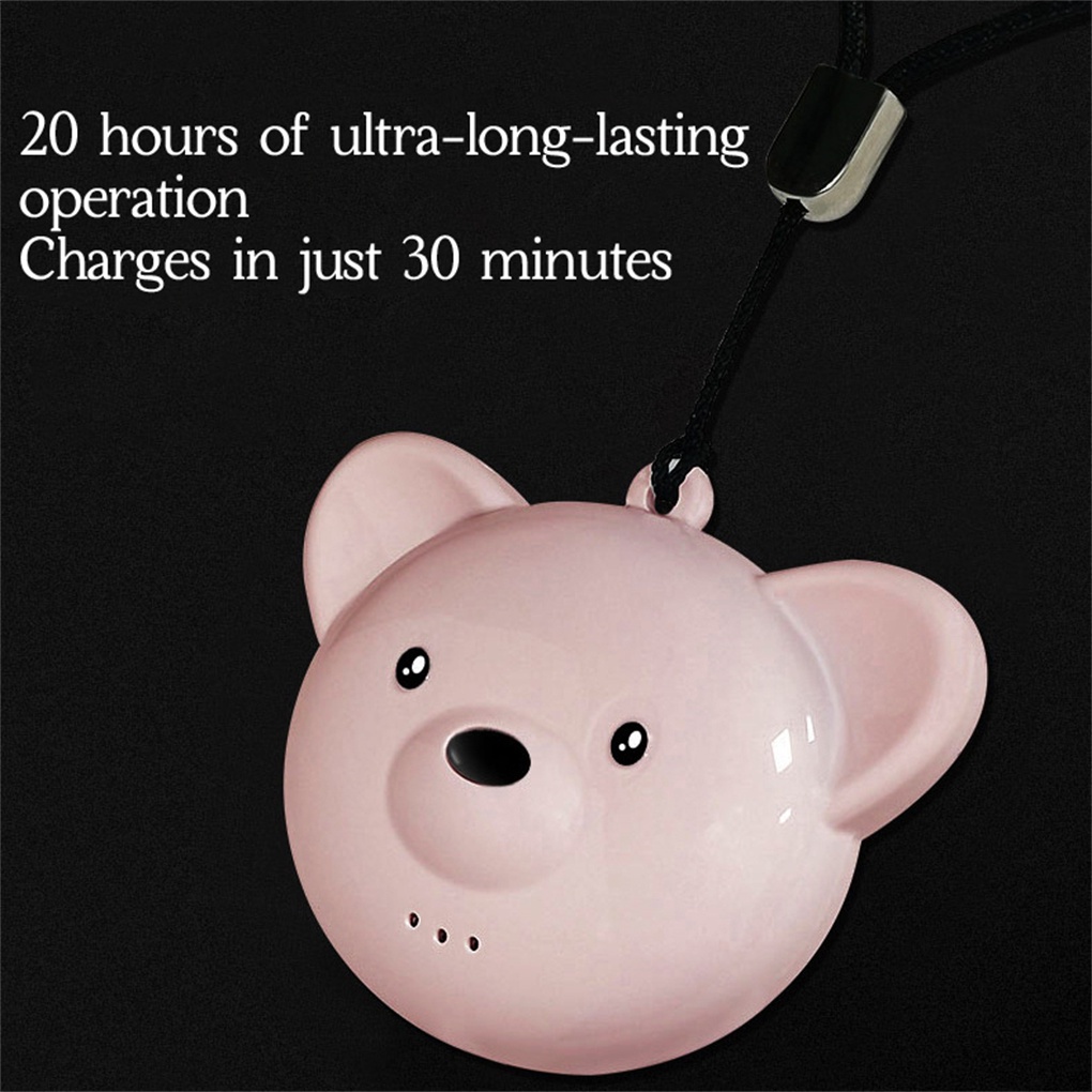 Air Purifier Wearable Necklace Mini Portable USB Air Cleaner Double Negative Ionizer huiteni.id