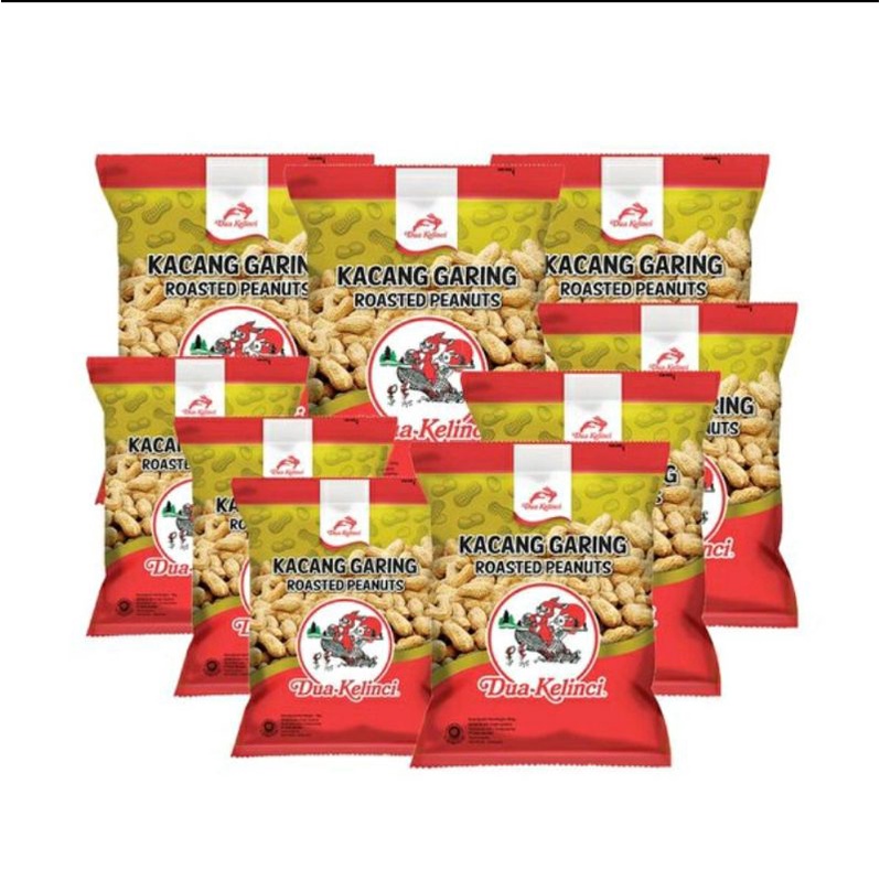 

kacang garing dua kelinci 1 renceng isi 10 pcs