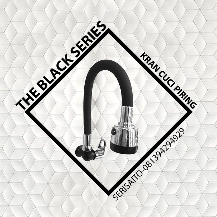 Dijual Kran Air Fleksibel Stainless Hitam / Keran Bak Cuci Piring Sink terbaik