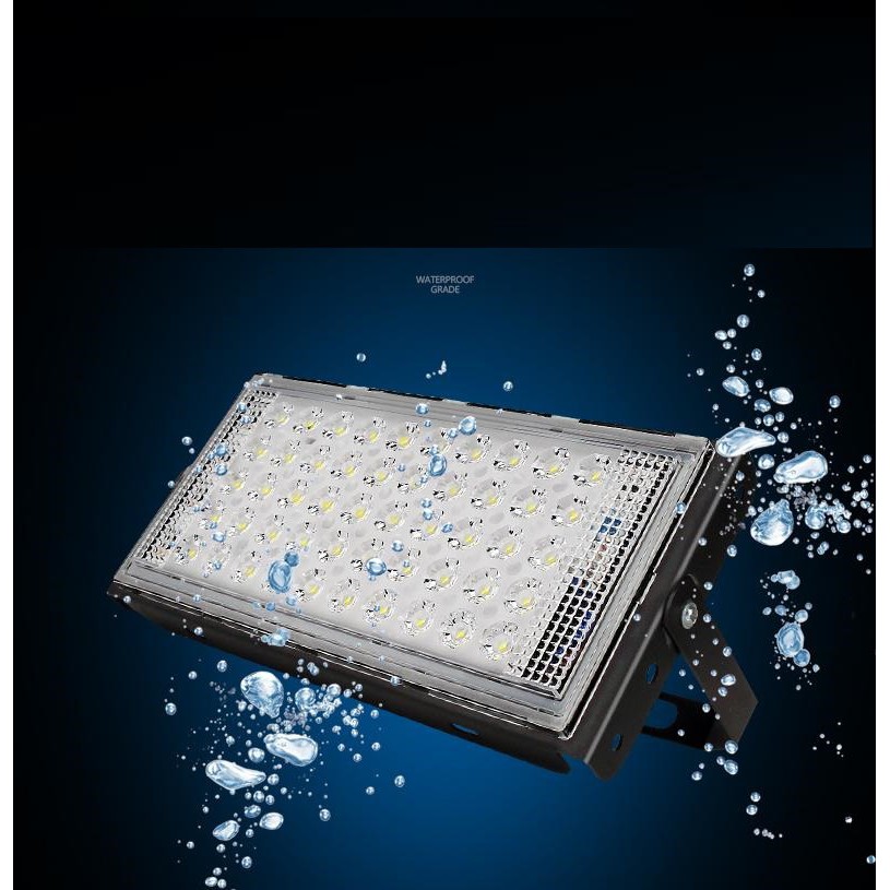 [WS]  LAMPU SOROT 50W SMD LED Flood Light IP65 Lampu Tembak 50WAT WARNA WARNI RGB
