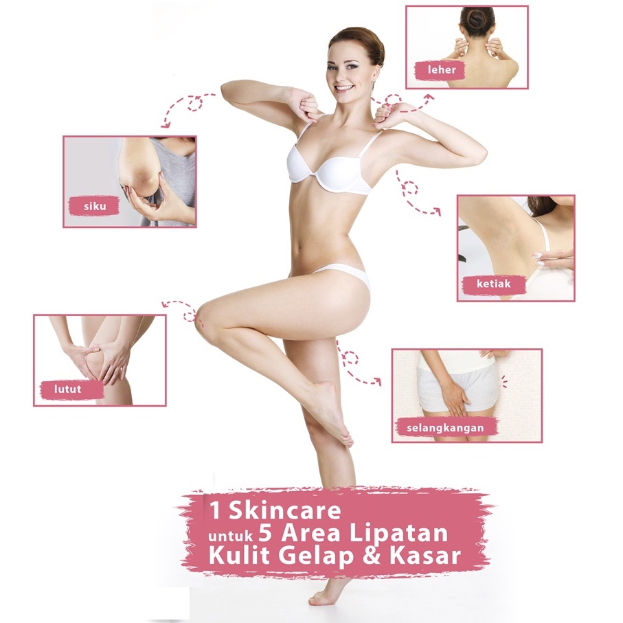 Krim Underarm Brightening / Pemutih Ketiak Selangkangan Badan dan Leher / Penghilang Bekas Luka