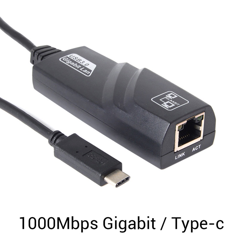 {LUCKID}1000Mbps Type-c USB-C to RJ45 Gigabit Ethernet LAN Network Adapter Cable