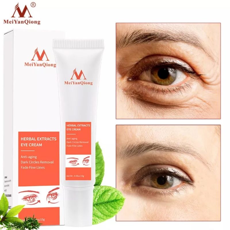 MeiYanQiong Herbal Probiotic Eye Cream Mengurangi Dark Circle-Anti Wrinkle-Anti Aging-Mengurangi Lingkaran Mata Hitam-15gr