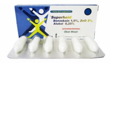 Superhoid Suppositoria isi 6 | Obat Wasir