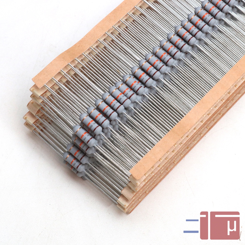 x10 Resistor 18K 1W Metal Oxide 5% Taiwan Kaki Tembaga