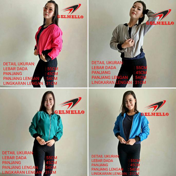 Jaket Bomber Crop Army