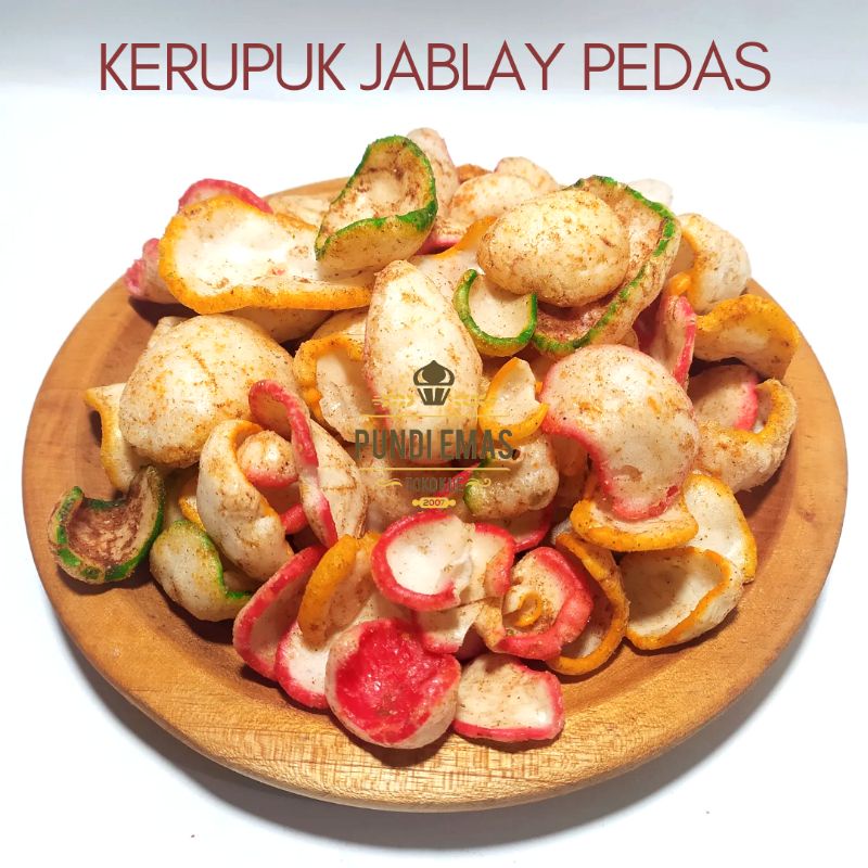 Seblak Kering 250gr / Kerupuk Seblak Jablay Pelangi Pedas