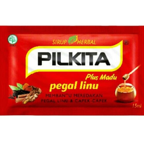 Pilkita Cair (12 sachet) - Sirup Herbal Pegal Linu Nyeri Otot Capek