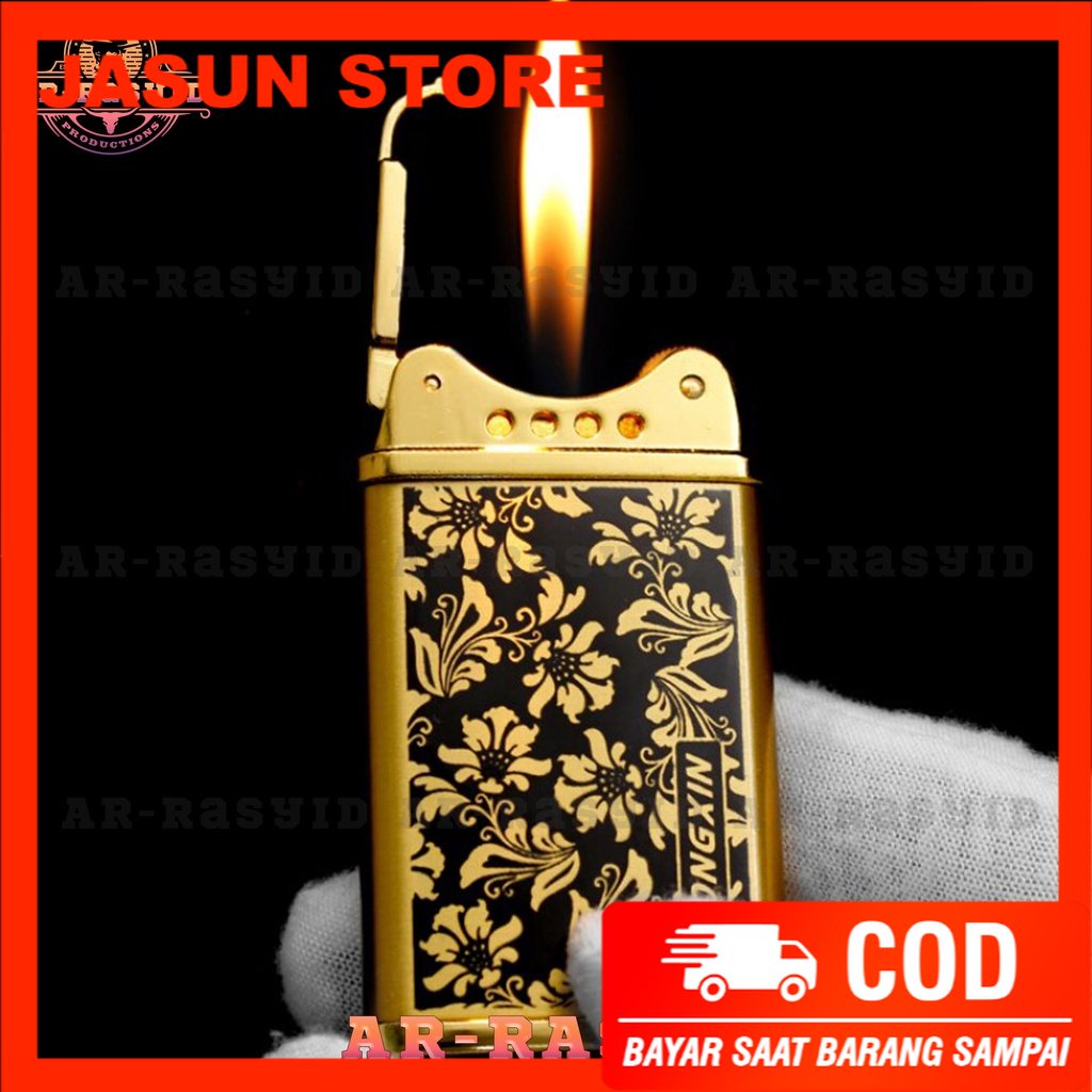 Bisa COD! Korek Api Roda Api Gas Cool The Lighter Motif Batik