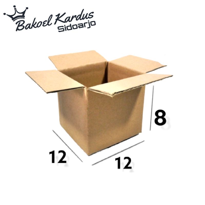 

KARDUS BOX PACKING/KARTON BOX || Uk 12x12x8 Polos Luar Dalam